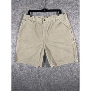 Carhartt Shorts Mens 38 Toupe Denim Jean Jorts‎ Carpenter Utility Work
